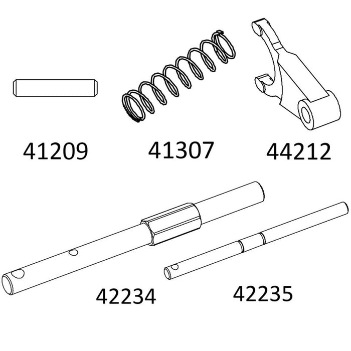 Cross RC Gearbox Shaft & Accessories for  for EMO X 1/8