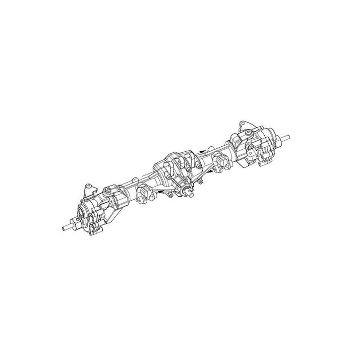 Cross RC Front Axle Assembly for EMO X 1/8