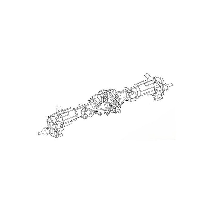 Cross RC Rear Axle Assembly for EMO X 1/8