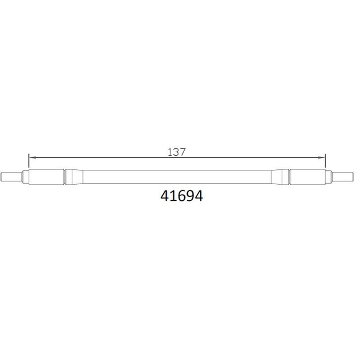 Cross RC Steering Link Rod (137mm) for EMO X 1/8