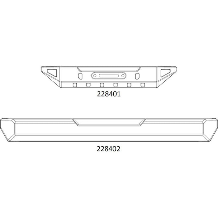 Cross RC Front & Rear Bumper for EMO X 1/8