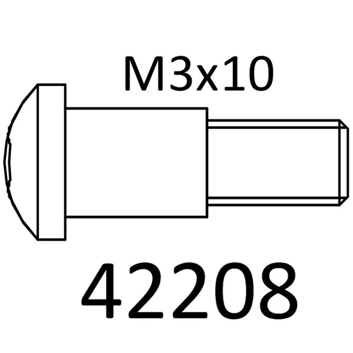 Cross RC M3x10mm C Hub King Pin Screw for EMO X 1/8