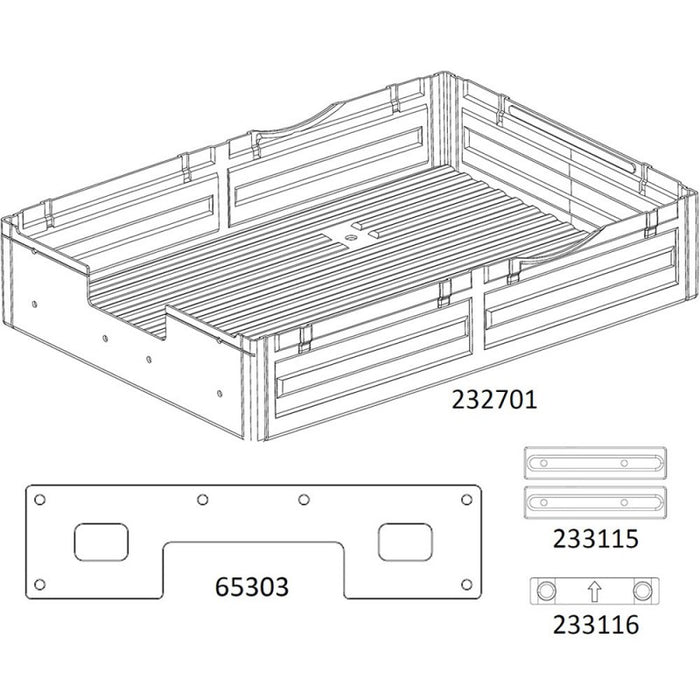 Cross RC Bed Set for NT4 1/10 (Clear)