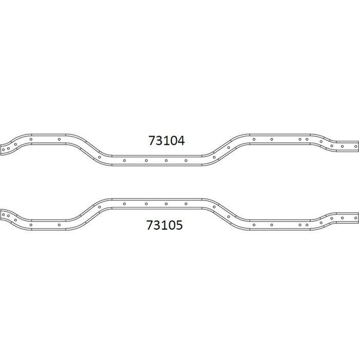 Cross RC Chassis Rail Set Left & Right for EMO X3 1/8