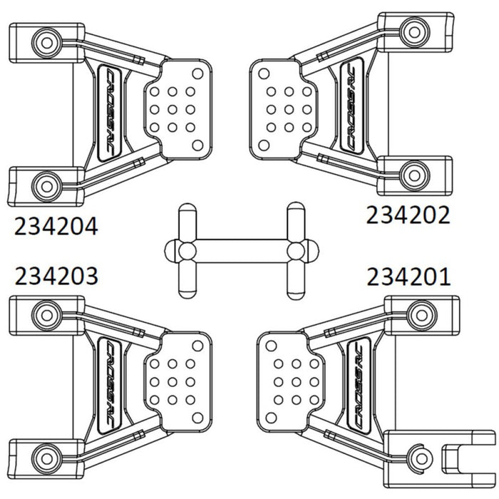 Cross RC Shock Mount for EMO X3 1/8