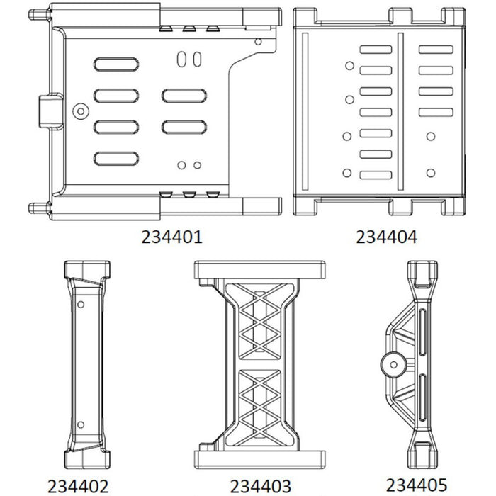 Cross RC Crossbeam Accessory Kit 1 for EMO-X3 1/8