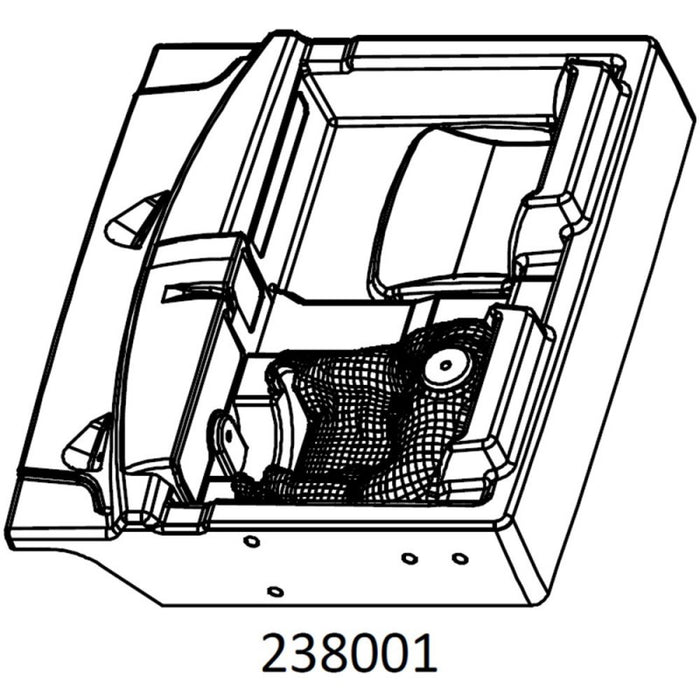 Cross RC Interior Part w/Decals for EMO X3 1/8 (Clear)