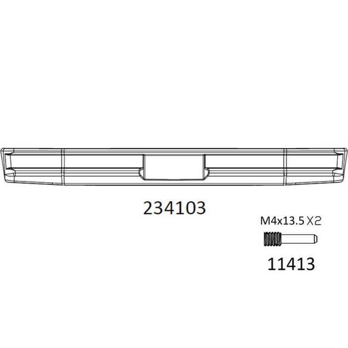 Cross RC Front Bumper for EMO X3 1/8