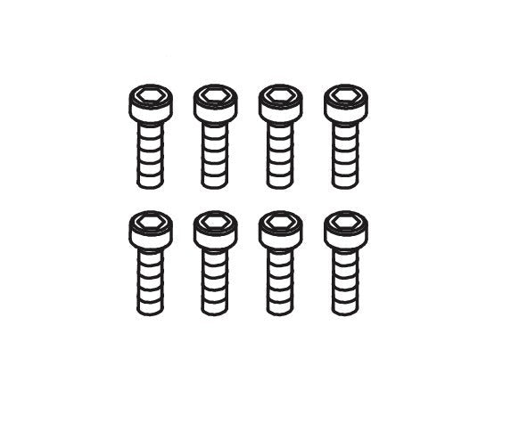 8PCS Cap Head Screws M4*16 for Absima CR1.8 1/8