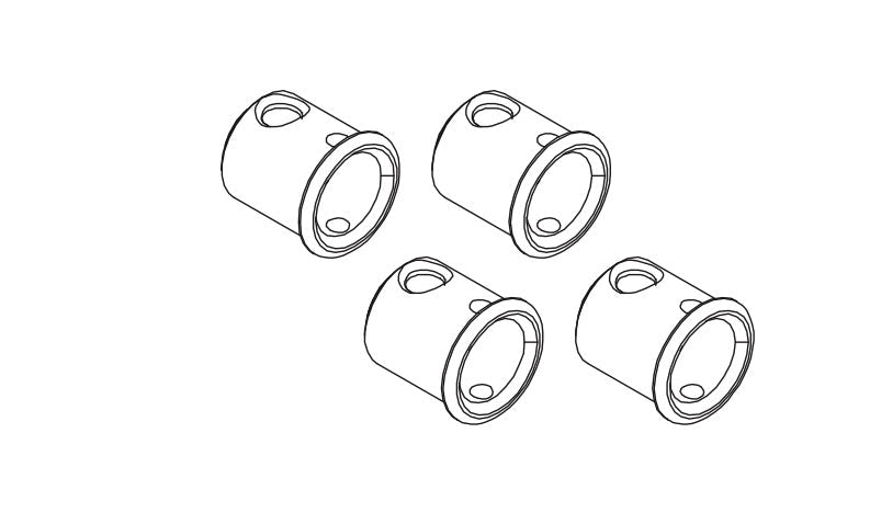 4PCS Mittelantriebswellenbecher für Absima CR4.4 1/10