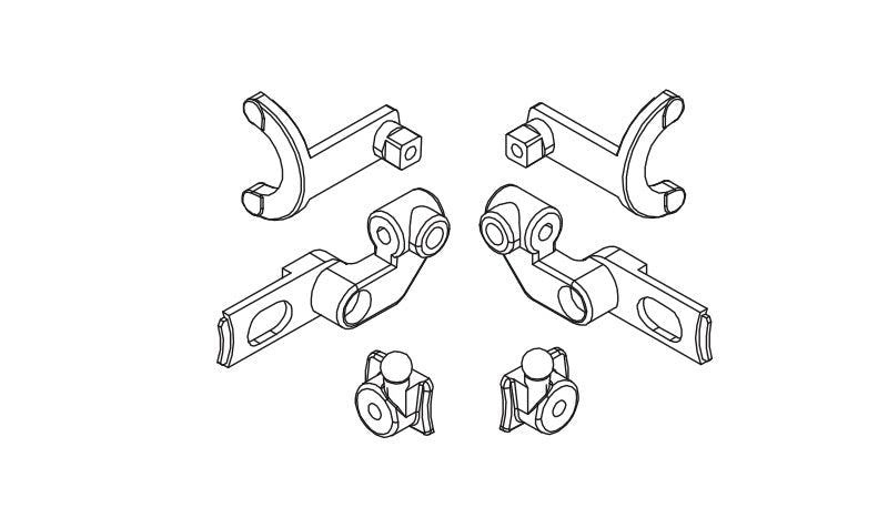 Diff-Lock Zubehörset für Absima CR4.4 1/10