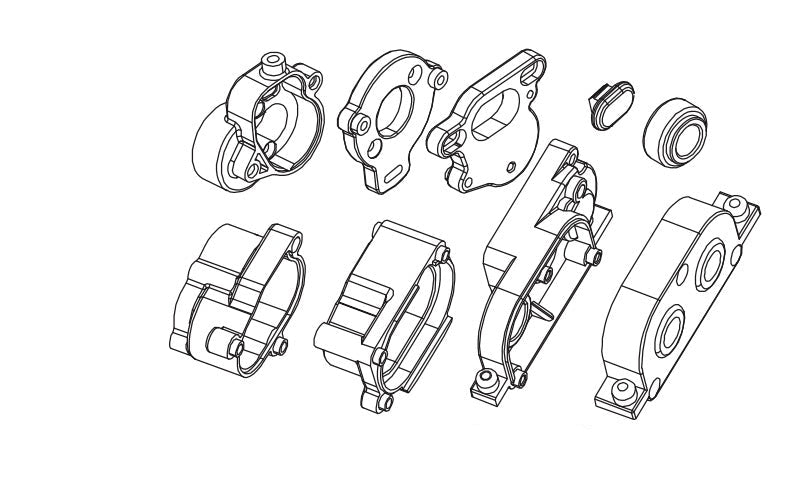 Getriebe für Absima CR4.4 1/10
