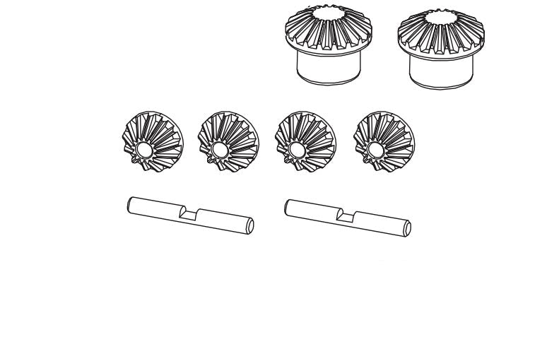 18T/13T Differential Gear Set for Absima CR4.4 1/10