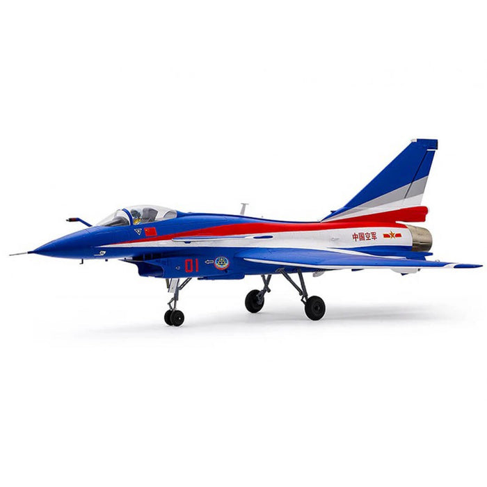 FMS 64mm J-10 EDF Jet w/ Reflex V3 BNF (Blue)