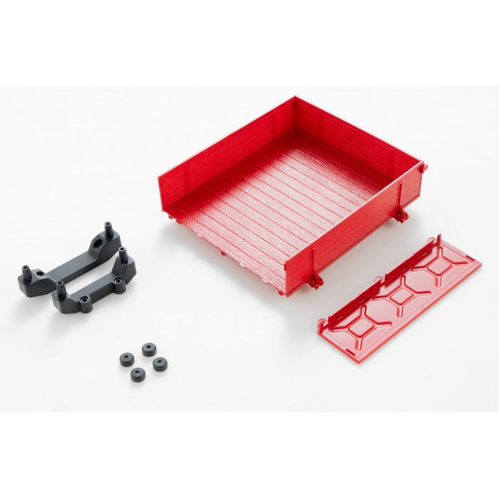 Rear Bed for FMS FCX24 Unimog 1/24 (Red)
