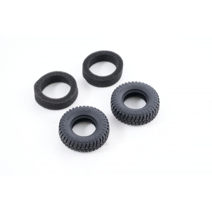 2PCS Wheel Tires for FMS FCX24 Lemur 1/24