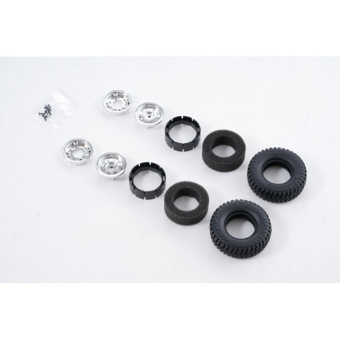 2PCS Wheel Set for FMS FCX18 Chevrolet K10 1/18