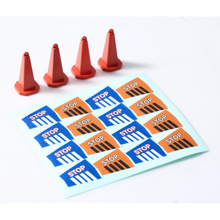 4PCS FMS Traffic Cone Red 1/18
