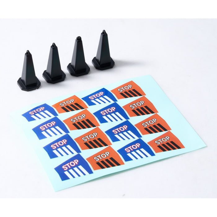 4PCS FMS Traffic Cone Black 1/18