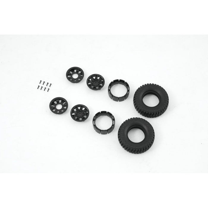 2PCS Wheel Set for FMS FCX18 Hummer EV 1/18