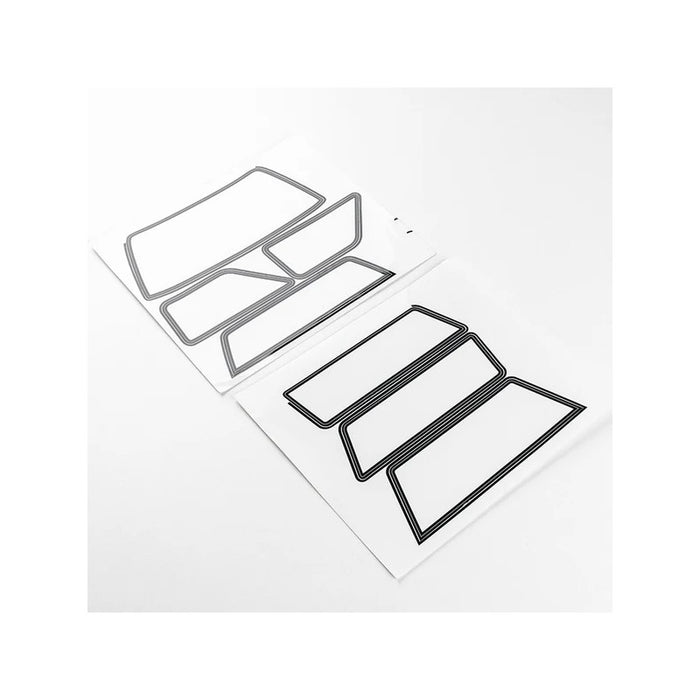 Window Transparent Decal Sheet for FMS FCX10 Chevrolet K5 1/10