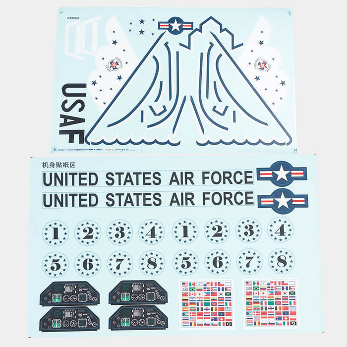 Decal Sheet (Thunderbird) for FMS 64mm F16 2024 Version