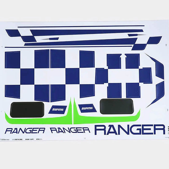 Decal Sheet for FMS 1200mm Ranger V3 (Green)