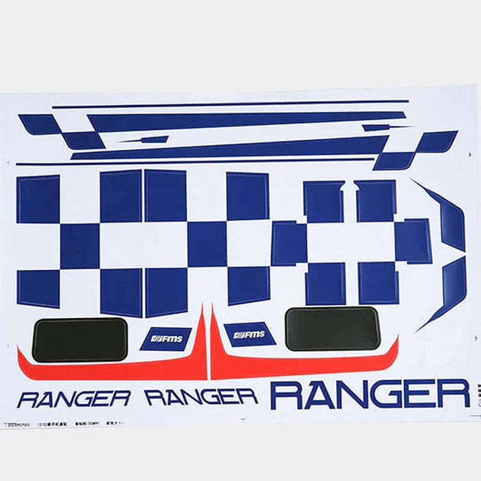 Decal Sheet for FMS 1200mm Ranger V3 (Red)