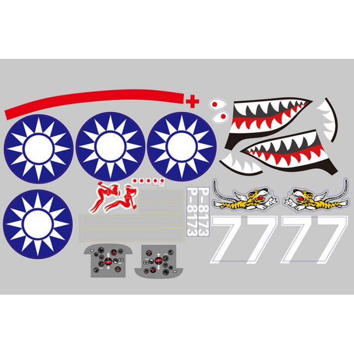 Decal Sheet for FMS 980mm P-40B