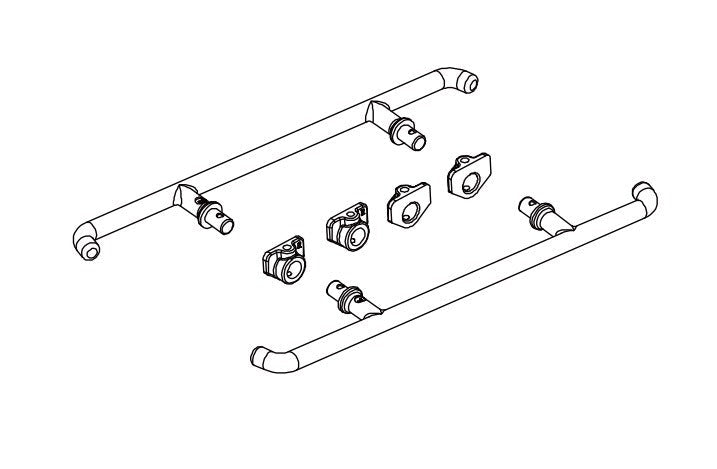 Trittbrett für Absima CR4.4 Patrol 1/10