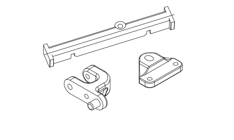 Support de longeron pour Absima CR4.4 1/10