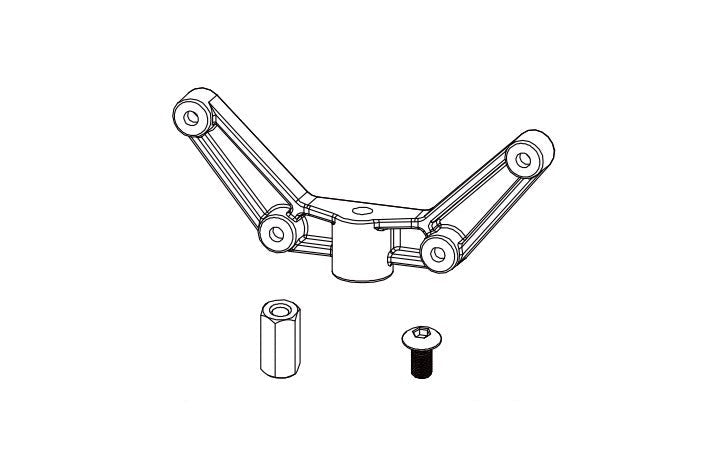 Front Body Bracket for Absima CR4.4 Patrol 1/10