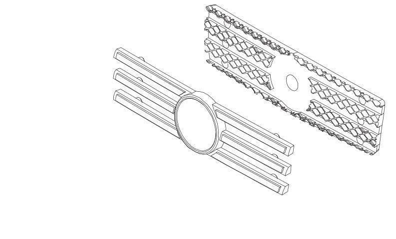 Grille avant en maille pour Absima CR4.4 Wolf 1/10