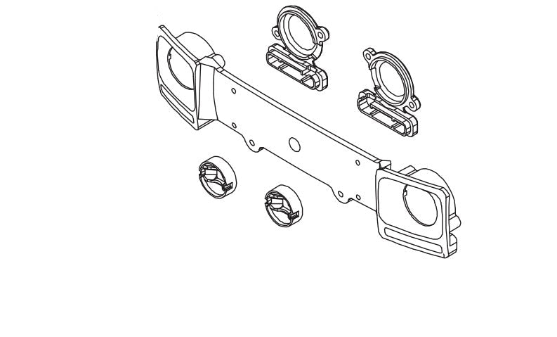 Front Headlight Bucket for Absima CR4.4 Wolf 1/10