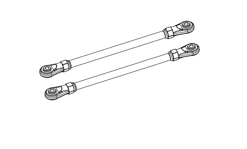 2 Stück Vorderer Verbindungsstab 85mm für Absima CR4.4 1/10