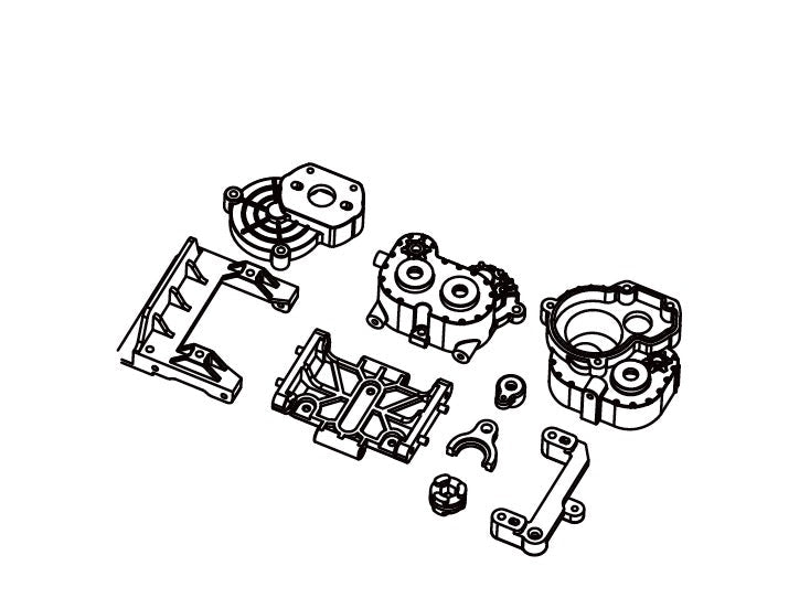 Gear Box for HobbyPlus CR18P EVO 1/18