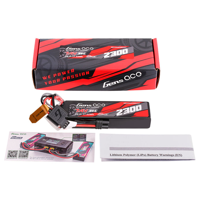 Gens Ace G-Tech 2300mAh 2S 7.4V 35C LiPo (iEC2)