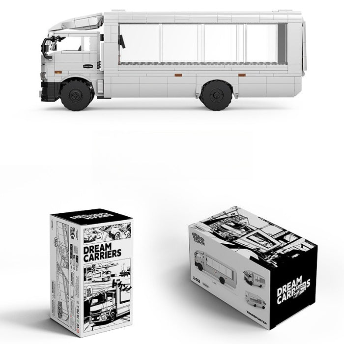 Pinbo PB8837 F3 Closed Trailer Truck Model Building Blocks (830 Stukken)