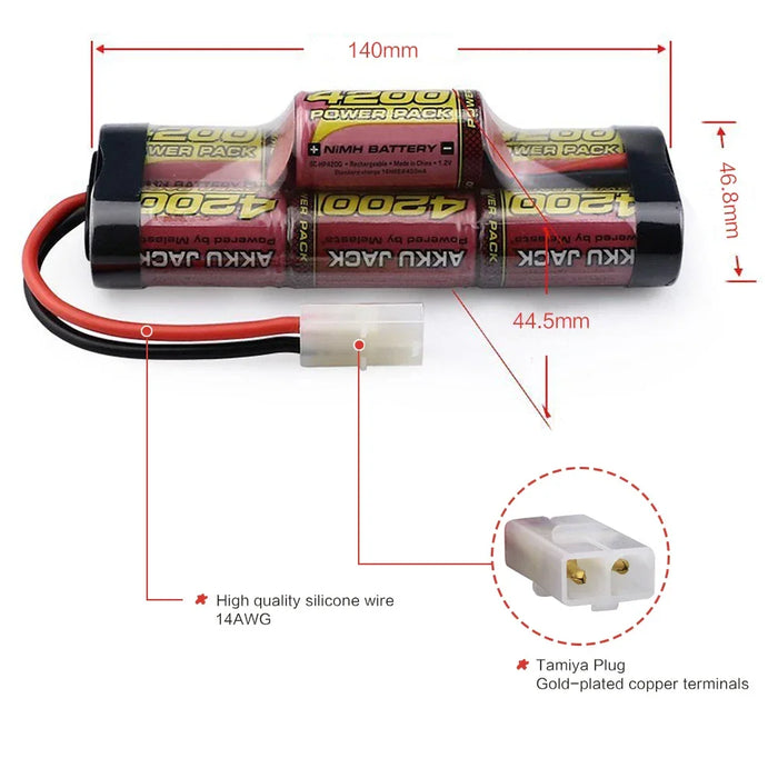 8.4V 4200mAh NiMH Battery Pack (Tamiya)