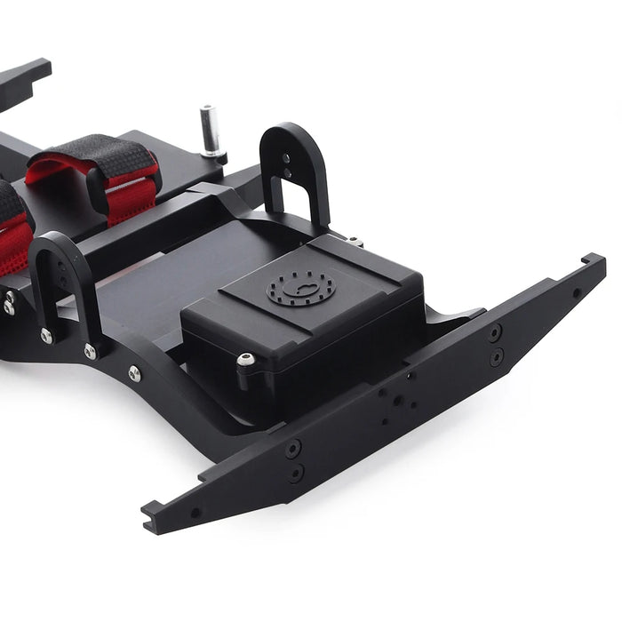Chassis Frame w/ Transmission Transfer Case for RC4WD Gelande II 1/10 (Metaal)