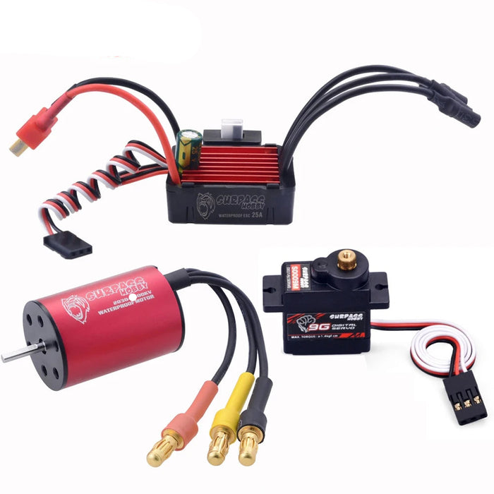 Surpass Hobby 2030 7200KV Brushless Motor, 25A ESC, 9g Servo