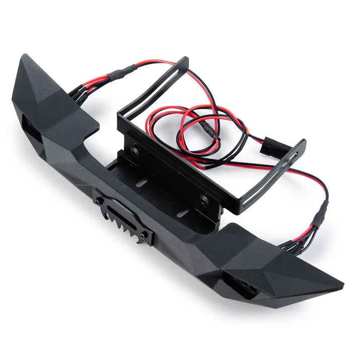 Front Bumper w/ Led Lights for TRX-4 Axial SCX10 II 1/10 (Aluminium)