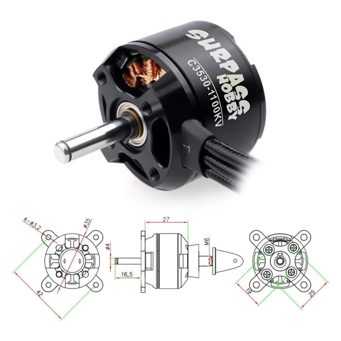 Surpass Hobby C3530 1100KV Outrunner Brushless Motor