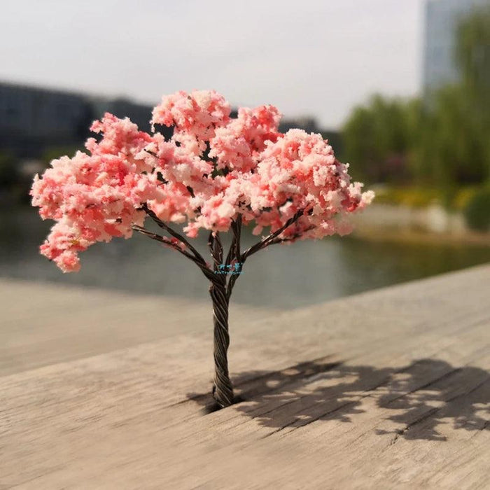 2PCS 40-65mm Sakura Tree Flower Model