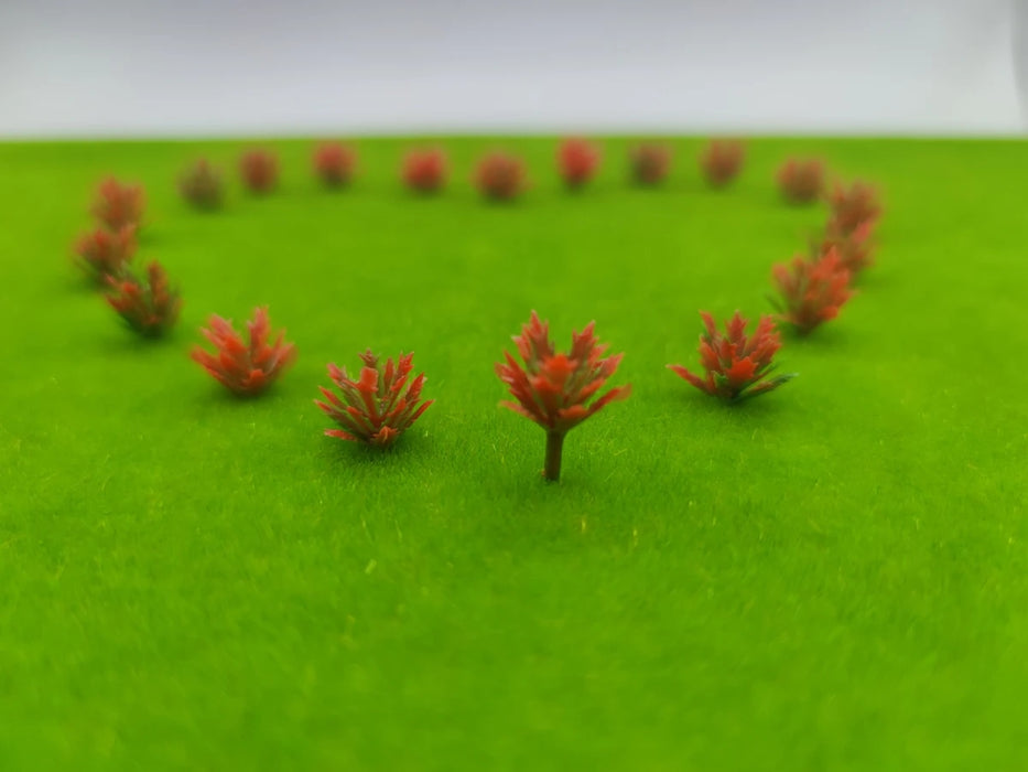 10 à 50 buissons d'arbres modèle 1/87, 1/100 HO