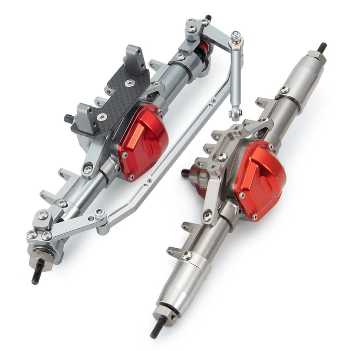 Vorder-/Hinterachse Gerade Achsenset für Axial SCX10 1/10 (Metaal)