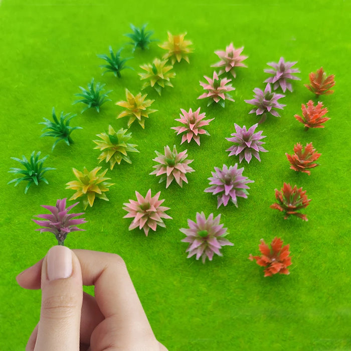 10-50PCS Tree Bushes Model 1/87, 1/100 HO