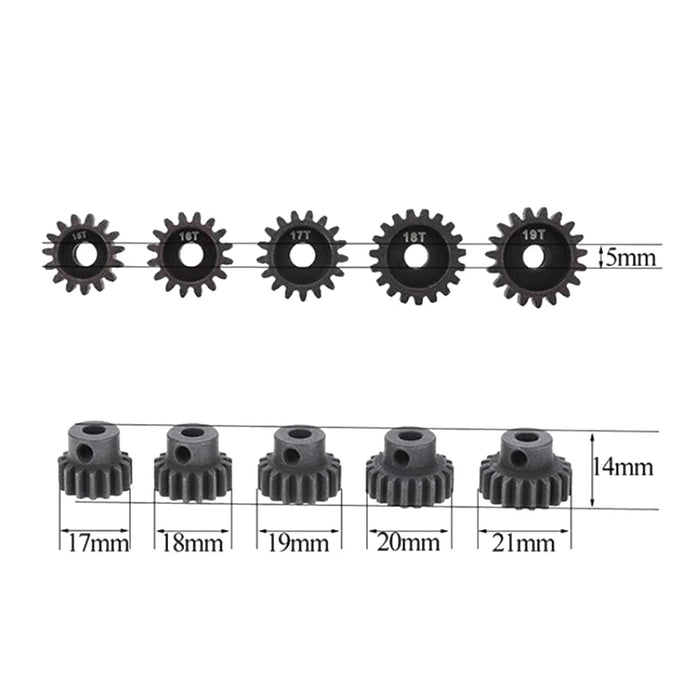 Surpass hobby M1 11-22T, engrenage à pignon de 5mm de diamètre d'arbre (métal), 3/5 pièces