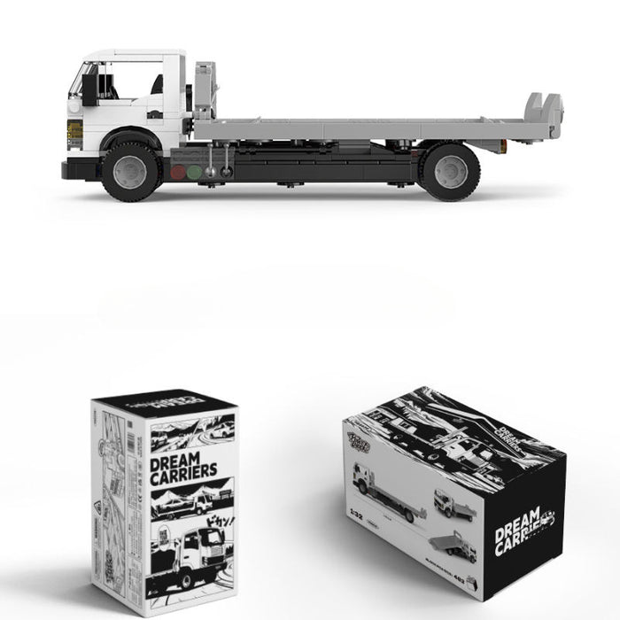 Pinbo PB8836 Flatbed Trailer Truck Model Building Blocks (482 Stukken)