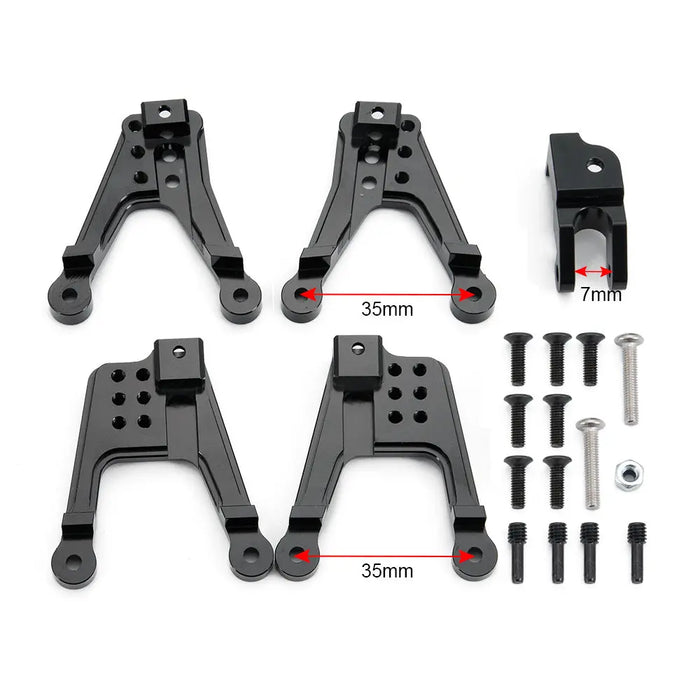 Front Rear Shock Towers for Axial SCX10 II 90046 1/10 (Alu)
